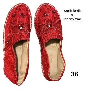 Antik Batik c Johnny Was Espadrilles Tori for Espadrilles Red size US 5